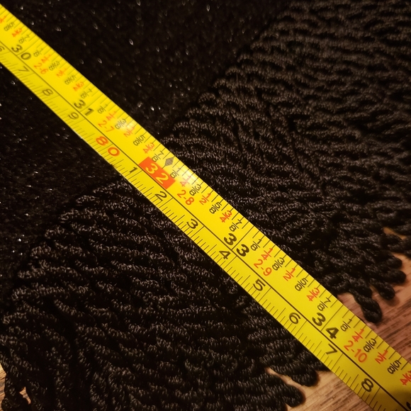 Indigo Moon Black sparkle & fringe skirt - Picture 5 of 6